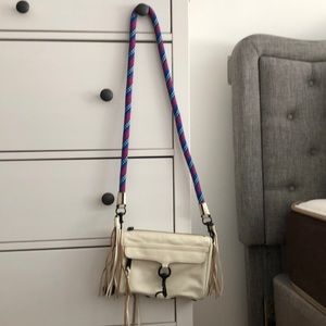 White Rebecca minkoff bag with rope straps